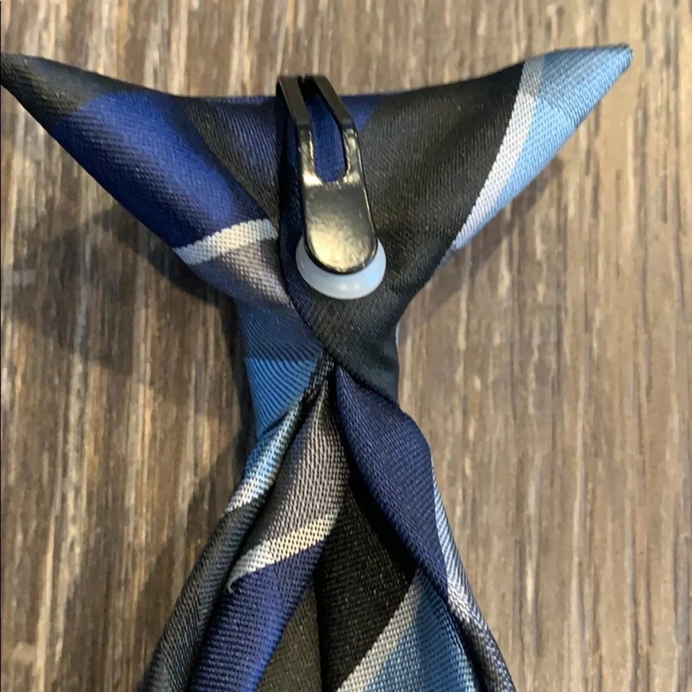 Kids Plaid Clip-on Tie